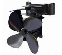 Valiant Remora Magnetic Flue Pipe Heat Powered Stove Fan (FIR350), Black, 200 mm