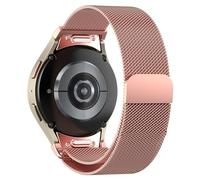 Magnetic straps for Samsung Galaxy Watch 7 6 5 4 strap 40mm 44mm/Galaxy Watch 6 Classic 47mm 43mm/Watch 4 Classic 46mm 42mm/5 Pro 45mm/FE,One-Click Milanese Loop Stainless Steel Metal Replacement Band