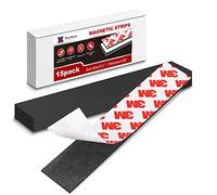 Magnetic Strips Self Adhesive, Flexible Magnetic Strip (15 Pack, 6" x 1") Strong Sticky Magnet Strips for Kitchen - Adhesive Knife Magnetic Tape Holder for Wall