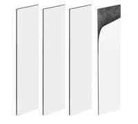 Magnetic Strips with Adhesive Backing, Strong Magnetic Tape Flat Rubber Magnet Strip, Sticky Magnet Strips for Most Surfaces, Refrigerator Whiteboard Dry Erase Board (150 x 30 x 2mm, 4 pcs)