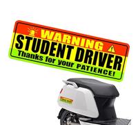Magnetic Student Driver Sign | Reflective Safety Magnet Warning For New Learner | Student Driver Magnet For Car | Warning Rookie Driver Bumper Sticker For Car & Window