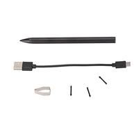 Magnetic Stylus Pen 4096 Pressure Levels Universal Tablet Aluminum Alloy Stylus With Quick Erase And Right Click Function For Pro Tablet Laptops (Red) (Black)