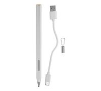 Magnetic Stylus Pen, MPP2.0 Easy Stylus Pen Aluminum Alloy Type-C Charging Port for Pro 3 Pro 4 for 15 Bp0xx (Silver)
