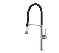 Magnetic Suct Kitchen Faucet, Gun Gray, Single Handle, Cold & Hot Dual Control, Brushed el h, Easy Installat, Modern Design for Sink - G3/8 Connect