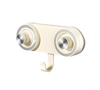 Magnetic Suction Cup Hair Dryer Holder, No Drill Wall Mount Shelf with Cable Hook for High Speed Dryers, Space Saving Bathroom Organizer(White)