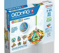 Geomag Supercolour Panels - 52 piece magnetic construction set