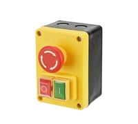 Magnetic Switch YH02A D-2 120V/250V 16A Electromagnetic Push Button Emergency Stop Switches 1Pc(250VAC)
