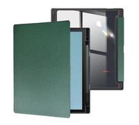 Magnetic Tablet Protective Case for Onyx Boox Note Air4 C/B/W (2024),Protective Leather Case,Hard Back Shell Dropproof Protective Cover Built-in Pencil Holder (dark green)