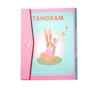 Magnetic Tangram Puzzle Book 3D Tangrams Blocks With Magnet,Travel Puzzles For Kids Brain Toy,T Ages 3-10,Educational Teaser