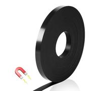 Magnetic Tape for Whiteboard, 0.39" x 66 FT Magnetic Strips for Grids, Calendar, Bulletin Board, Graphic Decorative Marking Line for Classroom and Office
