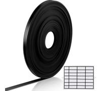 Magnetic Tape Roll 16 Meter Thin Strips Whiteboard Dividers Decorative Tape for Office Classroom Organisation Grid Lines Metal Surfaces Cut to Size Black PVC Film 6mm Width