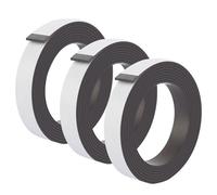 Magnetic Tape Self-Adhesive Strong 3 Rolls Magnetic Strips Self-Adhesive 20 mm x 2 m Magnetic Tape Self-Adhesive Strong Magnetic Adhesive Strips for Home Office Garage Warehouse