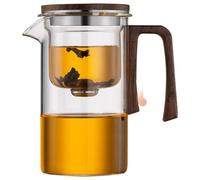 Magnetic Teapot with Handle & Spout Glass Teapot with Infuser for Loose Tea Heat Resistant Detachable Washable with Lid for Home, Office, Teahouse ..