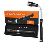 Magnetic Telescopic Pickup Tool with 3 LED Lights, Pick Up Stick Magnetic Flashlight, Gadgets Pickup Tool Gift for Men, Women, Father, Husband, etc.