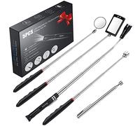 Magnetic Telescopic Pickup Tool with 3 LED Lights, Preciva Pick Up Stick, Telescopicing LEDlight with Magnet, Gadget Pickingup Toolkit Gift for Men, Women, Father, etc.(Flashlight)