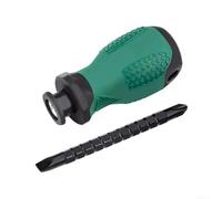 Magnetic Telescopic Screwdriver High Carbon Steel Precision Tool for Cross Slotted Screws Electronics Repair 101mm Green(18740)