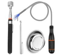 Magnetic Telescopic Tool for Picking Up Objects - Rotating Metal Picker for Mechanics | Adjustable Automotive Accessories Practical Gift for Man Father Grandpa Son