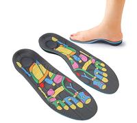 Magnetic Therapy Insole, Orthotic Insole Plantar, Men Women Fasciitis Insole, Pain Relief Acupressure Massage Shoe Inserts for Plantar Fasciitis(L)