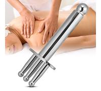 Magnetic Therapy Massage Pen, 3 Forks Magnetotherapy Acid Discharge Stick 3 Forks Magnetotherapy Massager Meridian Point Magnetic Massager Manual Acupuncture Pen (Round Head)