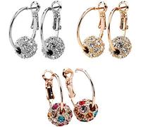 Magnetic Therapy Weight Loss Earrings,Earacupressure Magnetherapy Detoxi Earrings,Piercing Lymph Drainage Earrings,Slim Ear Studs Patch,Health Jewelry for Women Men Weight Loss (Mixed 3pairs)