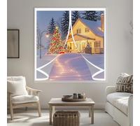 Magnetic Thermal Curtain 68 x 74 cm Weatherproof Winter Warm Screen, Warm Winter, Windproof Waterproof Thermal and Insulated Curtain for All Types of Windows, A