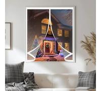 Magnetic Thermal Curtain 70 x 100 cm Weatherproof Winter Warm Screen, Warm Winter, Windproof Waterproof Thermal Magnetic Screen Curtain for Bedroom, Kitchen, A