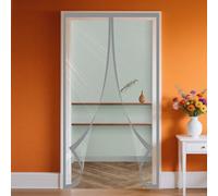 Magnetic Thermal Door 65 x 245 cm Block Out Cold Air Reduce Weatherproof Winter Warm Screen Self Closing for Room Home Kitchen, Grey