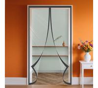 Magnetic Thermal Door 75 x 251 cm Block Out Cold Air Reduce Weatherproof Winter Warm Screen Self Closing for Room Home Kitchen, Black