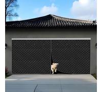 Magnetic Thermal Door Cover Blanket Kit for Winter Fits 2 Car Doors (Black 549x305cm) Energy Efficient Easy Installat Weatherproof Protect