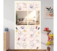 Magnetic Thermal Door Cover for Winter, Clear Windproof Warm Window Curtain, Automatic Closing, for Sliding Glass/Patio/French/Front/Back Keep Cold Air Out(110x200cm)