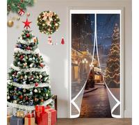 Magnetic Thermal Door Curtain 115 x 260 cm Warm Winter, Windproof Soundproofing, Windproof Waterproof, Thermal Door Curtain, for Winter for Bedroom Kitchen, A