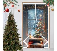 Magnetic Thermal Door Curtain 151 x 234 cm Warm Winter, Windproof Soundproofing, Windproof Waterproof, Thermal Clear Screen Door Curtains for Balcony Patio, A