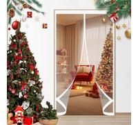 Magnetic Thermal Door Curtain 155 x 260 cm Soundproofing, Thermal, Waterproof, Windproof, Blackout, Multi-Sized Magnetic Door Cover Screen for Bedroom Kitchen, A