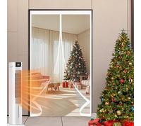 Magnetic Thermal Door Curtain 245 x 80 cm Warm Winter, Windproof Soundproofing, Windproof Waterproof, Thermal Transparent Magnetic Door Curtain for Bedroom Kitchen, A