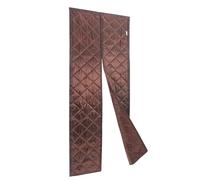 Magnetic Thermal Door Curtain 32x80 Inch Strong Magnets Self Closing PVC Cotton Draft Excluder for UK Doors Energy Saving Insulation Removable Adhesive Victorian House Solution (Coffee)