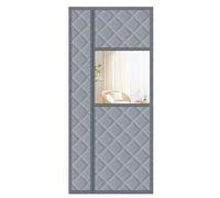 Magnetic Thermal Door CurtainPetFriendly SelfClosing Design for Balcony & Patio 70x200cm GrayEnergy Efficient Insulation & Cold Protection Solution