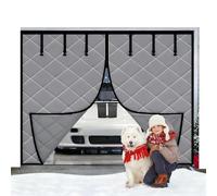 Magnetic Thermal Garage Door Insulation Kit - Soundproof Weatherproof 10x10' 8x9' 15x10' Enhanced Weighted Bottom Gray (3.7x2.4M/12x8FT) for Winter Energy Efficiency