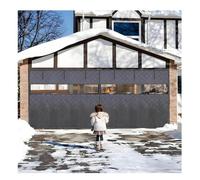 Magnetic Thermal Garage Door Insulation Kit Waterproof Windproof Thick Cotton Cover Blanket for Winter Fits 15.5x9.5FT (4.72x2.90m) Gray 487x213 cm 244x213 cm 274x213 cm