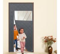 Magnetic Thermal Ilated Door ainWinter Draft Stopper for Side Opening Doors Cotton Ilat with Visible Panels Fits 60150cm W x 180240cm L (140x180cm)
