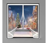 Magnetic Thermal Insulated Curtain 51 x 75 cm Warm Winter, Windproof Soundproofing, Windproof Waterproof, Thermal Magnetic Curtain for Balcony, Patio, A