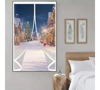 Magnetic Thermal Insulated Curtain 70 x 124 cm Weatherproof Winter Warm Screen, Self-Sealing Custom Size Magnetic Curtain Screen Cover for All Kinds of Windows, A