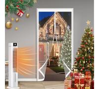 Magnetic Thermal Insulated Door 110 x 155 cm Soundproofing, Thermal, Waterproof, Windproof, Blackout, Multi-Sized Clear Screen Door Curtains for Balcony Patio, A