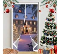 Magnetic Thermal Insulated Door 110 x 155 cm Weatherproof Winter Warm Screen, Warm Winter, Windproof Waterproof See-Through Insulated Door for Bedroom Kitchen, A