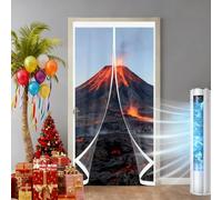 Magnetic Thermal Insulated Door 145 x 300 cm Soundproofing, Thermal, Waterproof, Windproof, Blackout, Multi-Sized Clear Screen Door Curtains for Bedroom Kitchen, A