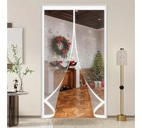 Magnetic Thermal Insulated Door 76 x 176 cm Soundproofing, Thermal, Waterproof, Windproof, Blackout, Multi-Sized Magnetic Screen Door for Patios, Front Doors, A