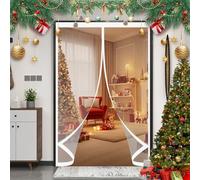 Magnetic Thermal Insulated Door 80 x 240 cm Warm Winter, Windproof Soundproofing, Windproof Waterproof, Thermal Transparent Magnetic Door Curtain for Patios, Front Doors, A