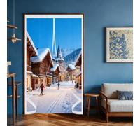 Magnetic Thermal Insulated Door 98 x 250 cm Warm Winter, Windproof Soundproofing, Windproof Waterproof, Thermal Transparent Magnetic Door Curtain for Patios, Front Doors, A