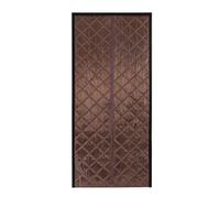 Magnetic Thermal Insulated Door Cover Curtain, 38"x82" Ultra-Durable Doorway Curtain Temporary Door Insulation to Keep Warm in Winter and Cool in Summer Soundproof Windproof Door Blanket (Coffee)