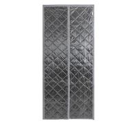 Magnetic Thermal Insulated Door Cover Curtain, 38"x82" Ultra-Durable Doorway Curtain Temporary Door Insulation to Keep Warm in Winter and Cool in Summer Soundproof Windproof Door Blanket (Gray)