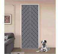 Magnetic Thermal Insulated Door Cover Soundproof Windproof Ox Cloth for Home & Kitchen Winter Protection(Grey,80*200cm)